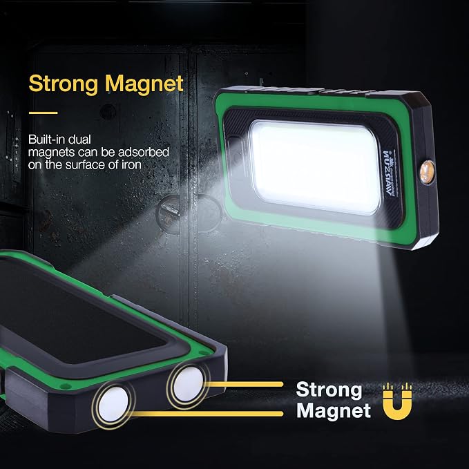 WARSUN Led Rechargeable Portable Magnetic Waterproof Solar Flood Light - Image 3