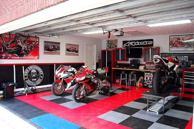 RaceDeck Diamond Plate Design, Durable Interlocking Modular Garage Flooring Tile - Image 6