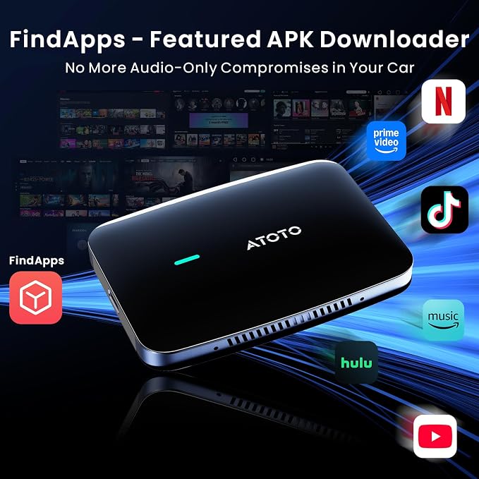 Ai Box Carplay/Android Auto Wireless Adapter, 4-in-1 Ai Box, Dual Bluetooth/WiFi - Image 4