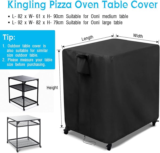 Kingling Outdoor Pizza Oven Table Cover - Image 2