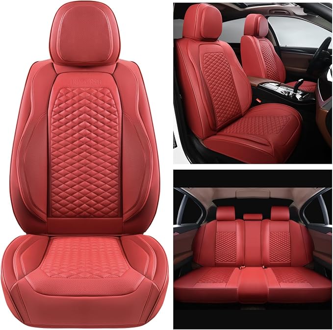 Car Seat Covers Full Set Leather Seat Covers Automotive Seat Covers Universal - Image 8
