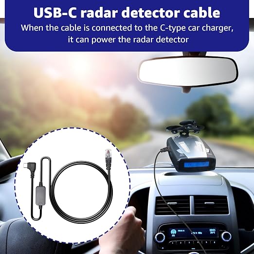 USB-C to RJ11 Plug Cable, Radar Detector Cable - Image 2
