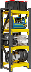 4-Tier Storage Shelves, Adjustable Industrial Metal Shelf System, 200lbs by Unknown
