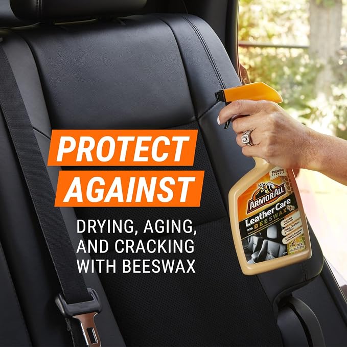 Armor All Car Leather Cleaner Spray, Beeswax Leather Care Spray - Image 5