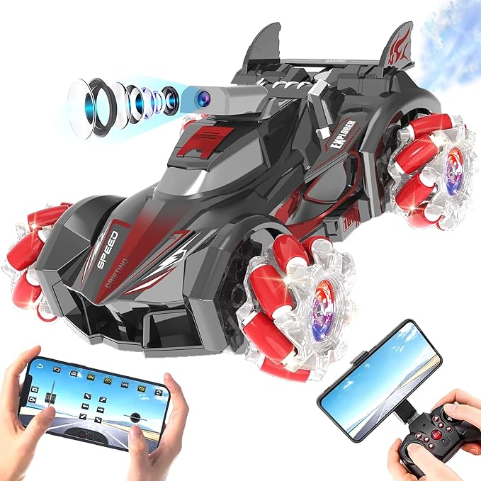 Yasola RC Car with Camera for Kids, Remote Control 360° Rotating High Speed by YASOLA