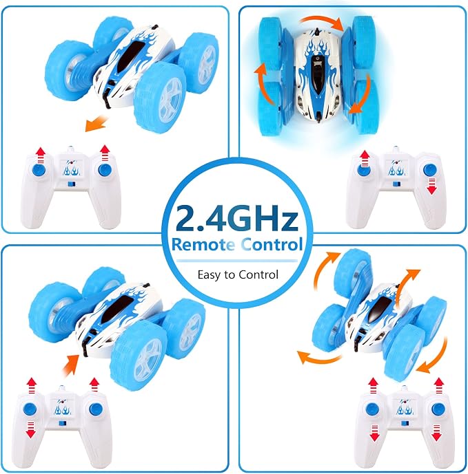 FREE TO FLY Remote Control Car For Boys: Kids RC Stunt Cars Toy - Image 3
