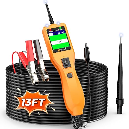 KZYEE KM05 Power Circuit Probe Tester – 12V/24V Automotive Electrical Tester by KZYEE