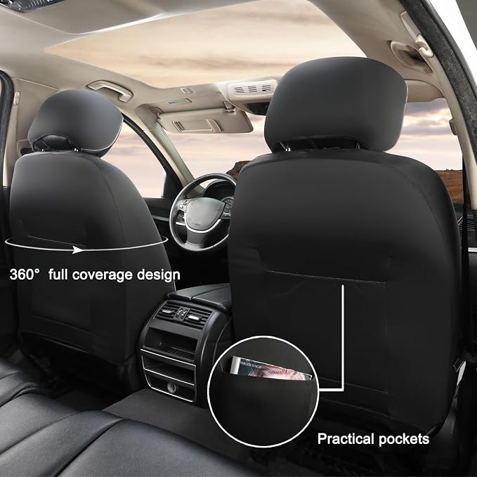 GIANT PANDA Front Seat Cover for Nissan, 3D Air Mesh Car Seat Covers Custom Fit - Image 2
