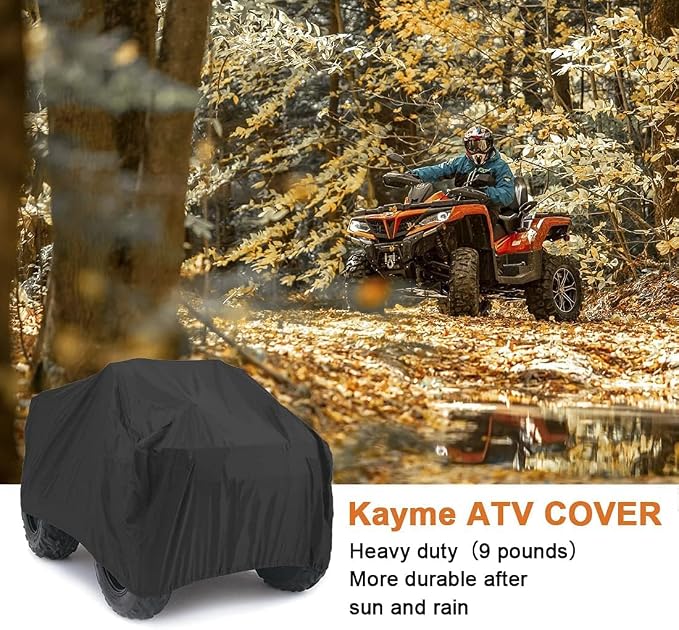 Kayme ATV Cover Waterproof Heavy Duty All Weather, Quad 4 Wheeler Cover Sun - Image 7
