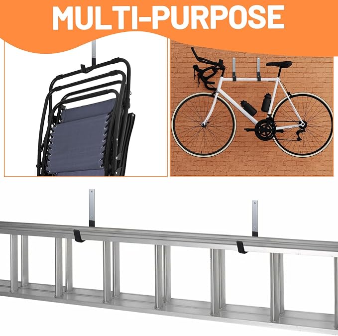 Heavy Duty Garage Hooks 8-Pack Wall Mount Storage Hooks - Image 7