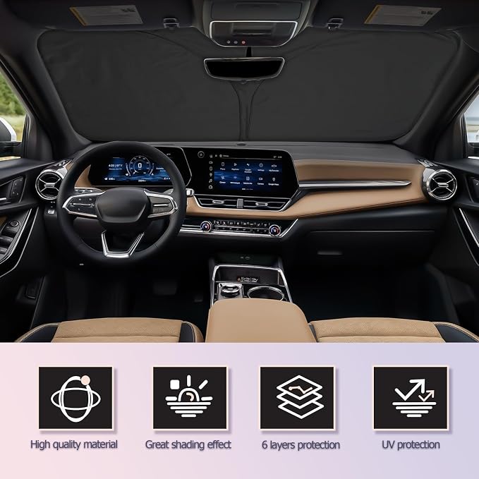 LUWU for 2025 Chevrolet Equinox Windshield Sun Shade Chevrolet Equinox - Image 2