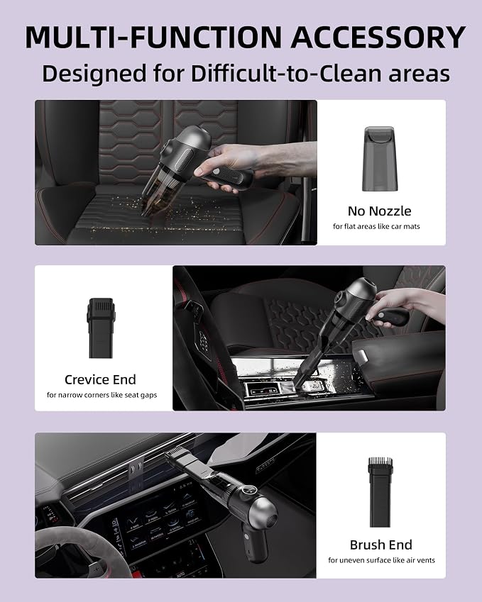 2025 Upgraded Mini Car Vacuum - Image 3