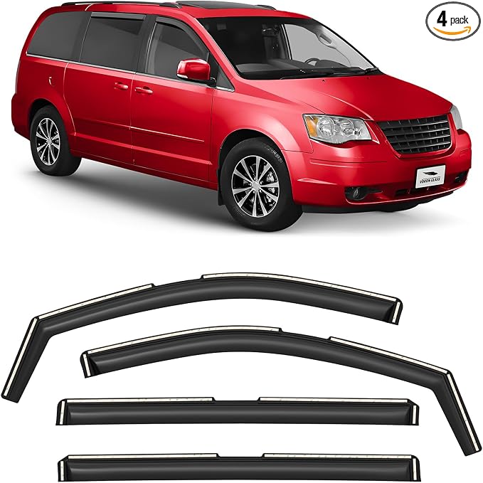 Voron Glass in-Channel Extra Durable Rain Guards by VoronGlass-highqualityautoaccessories