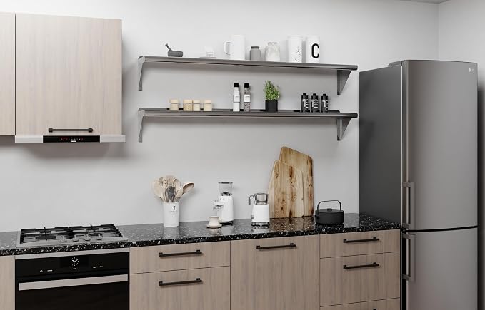 AmGood 60" Long X 10" Deep Stainless Steel Wall Shelf | NSF Certified | - Image 6