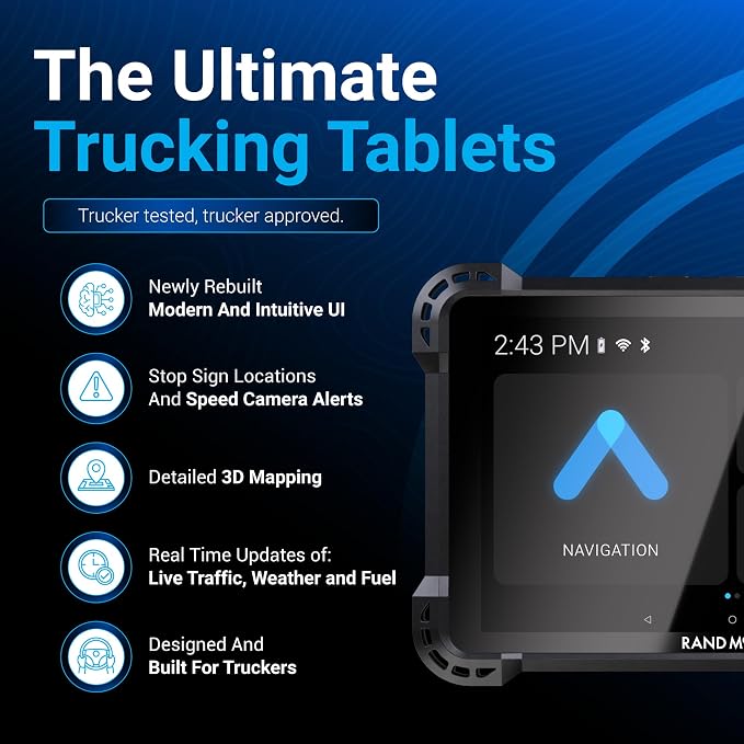 Rand McNally RANDTAB8 8-inch GPS Truck Navigator - Image 3
