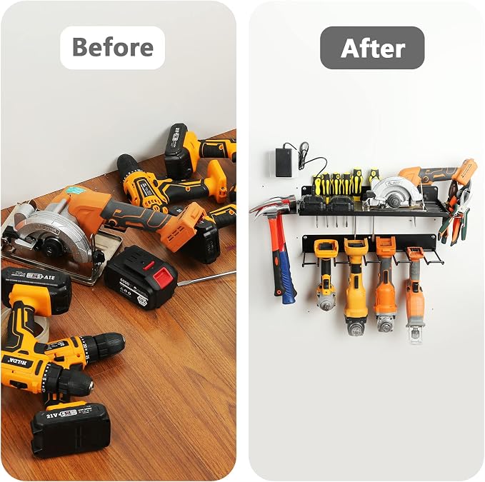 Power Tool Organizer for Garage Organization, Drill Holder Wall Mount for Tool - Image 6