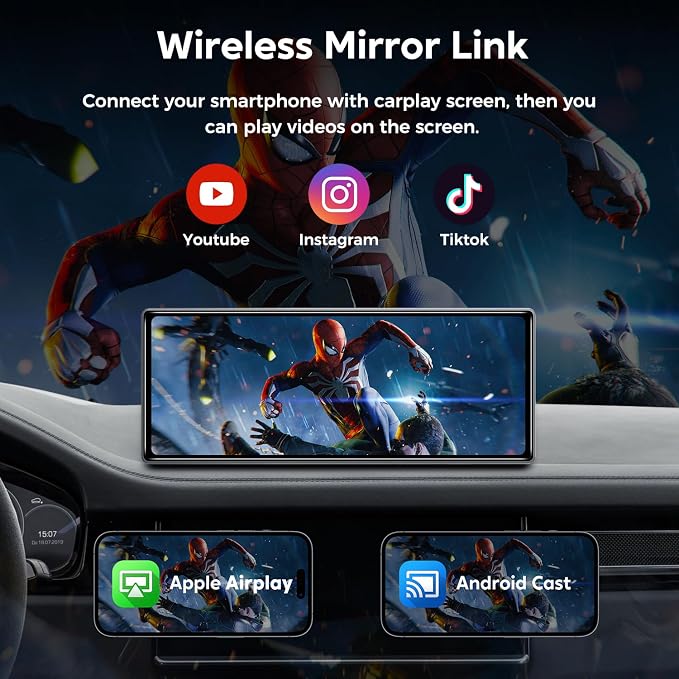 10.26" Wireless Apple Carplay Screen - Image 8