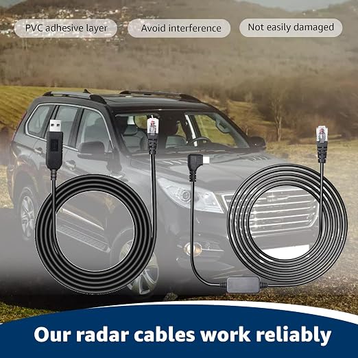 USB-C to RJ11 & USB to RJ11 Radar Detector Cables, 6.56Ft Each, Compatible - Image 7
