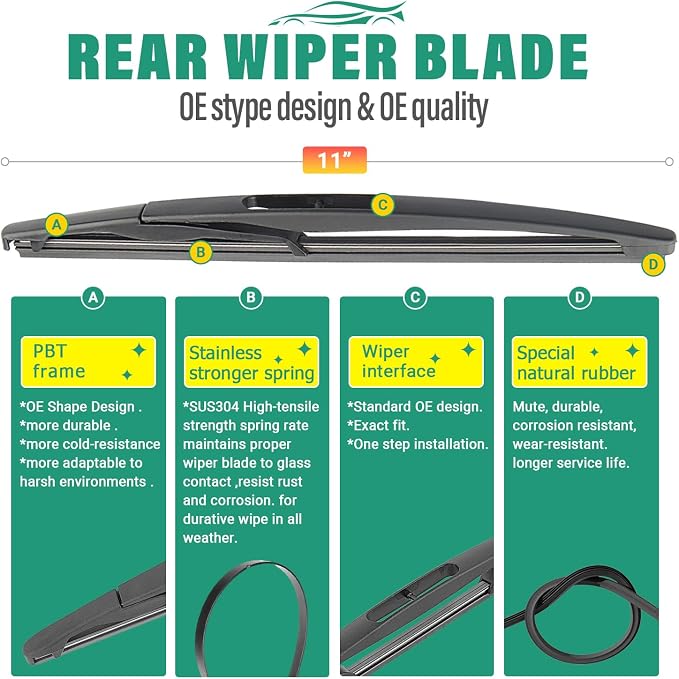 26" 15" 11" Windshield Wiper Blades Replacement - Image 4