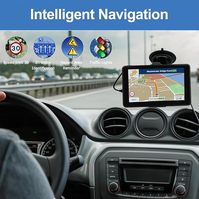 GPS Navigator for Car, Latest 2025 Map 7-inch Touch Screen 16GB GPS Navigation - Image 5