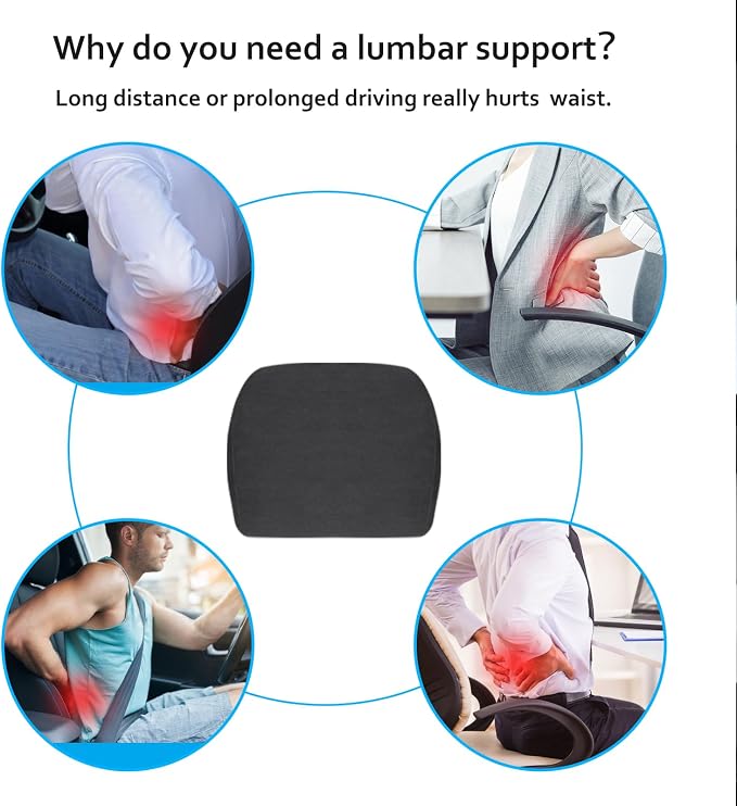 Lumbar Support Pillow Ergonomic Memory Foam Lumbar Pillow - Image 4