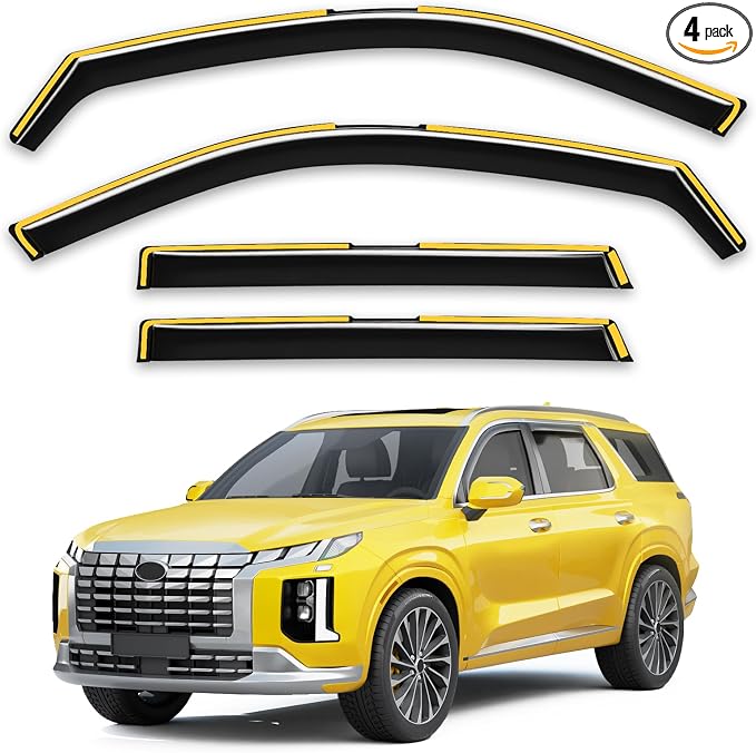 in-Channel Window Rain Guards Fit by Unknown