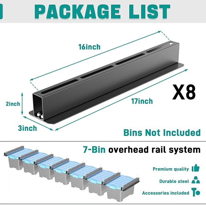 EVERHANGER Ceiling Storage Rack, Heavy Duty Overhead Storage Rack - Image 2