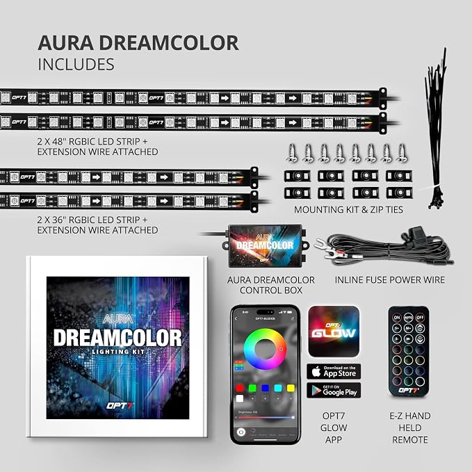 OPT7 Aura DreamColor Underglow Chasing Light Kit - Image 9