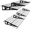 2 Pack 2x6 FT Garage Shelving Wall Mounted, 24x70 inch Floating Shelves by Erweater