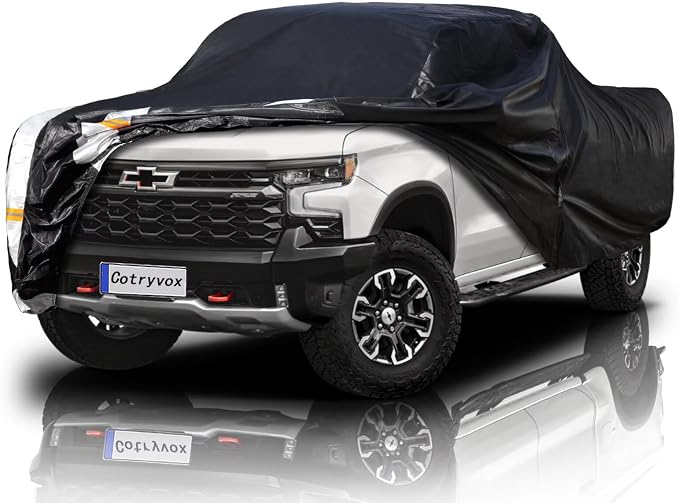 Silverado 1500 Truck Cover Custom Fit 1998-2025 Crew Cab SB by FocusonQualityServiceHear