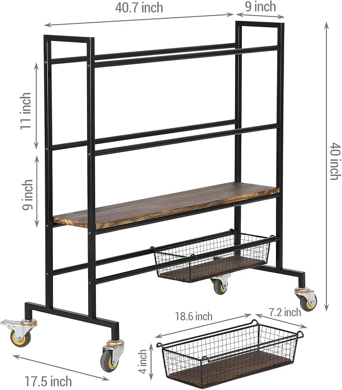 MyGift Sports Ball Organizer for Garage - Image 5