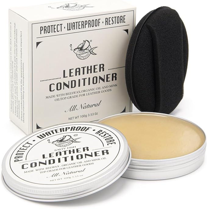 SALTY FISH All-Natural Leather Conditioner and Cleaner, Made by SALTYFISH