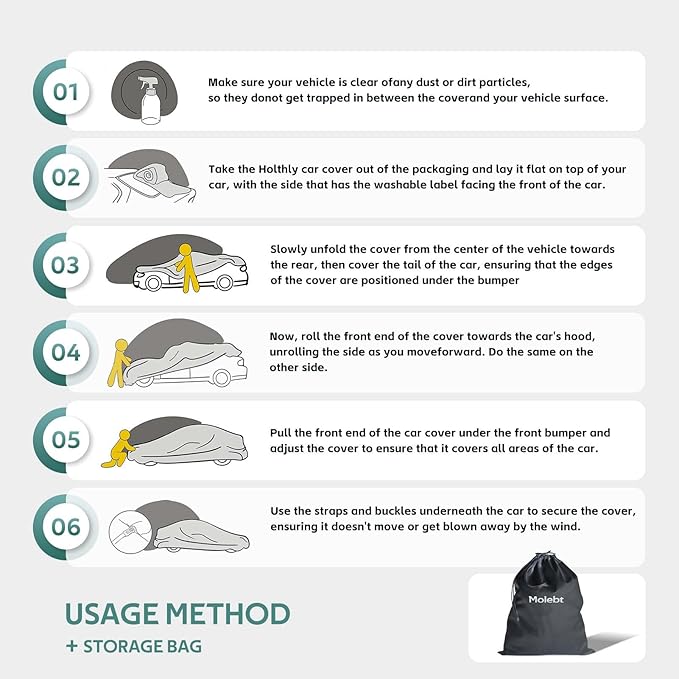Small Car Cover Waterproof All Weather - Image 6