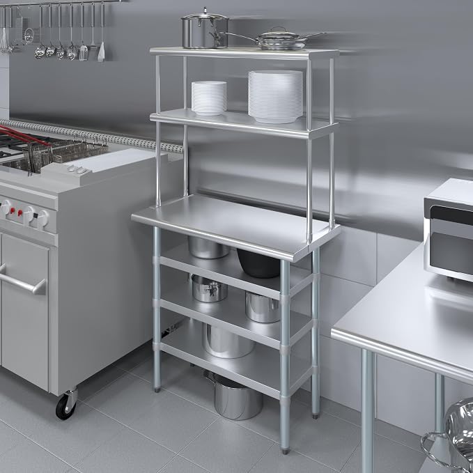 Amgood 18" x 36" Stainless Steel Work Table - Image 4