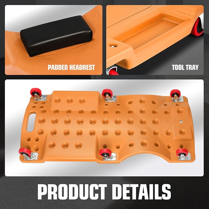 DNA MOTORING 36" L X 17" W x 4.25" H Vehicle Repair Low Profile Automotive - Image 7