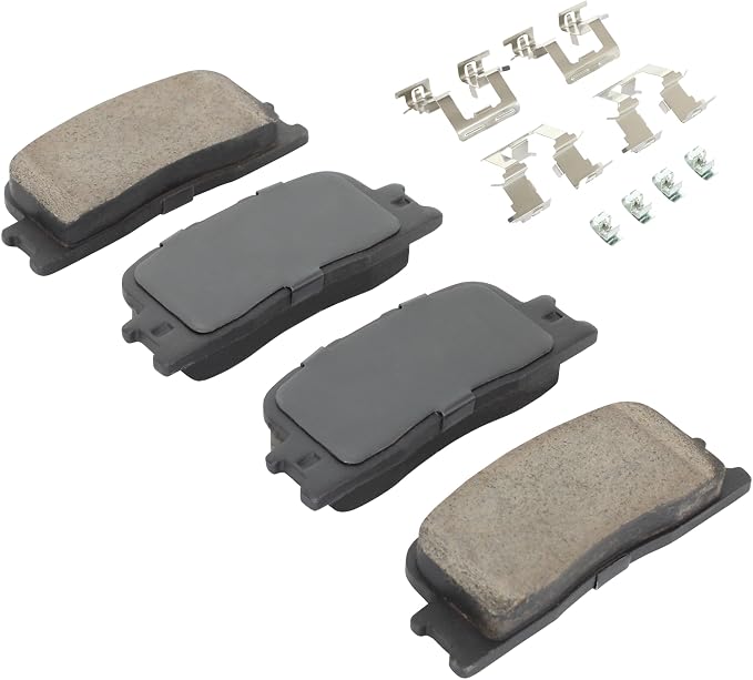 Premium Ceramic Rear Brake Pads Compatible - Image 2