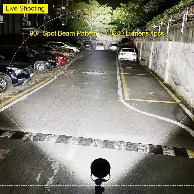 EXZEIT 7 Inch 256W Driving Lights 20480 Lumens Fog Lights Offroad Light Driving - Image 2