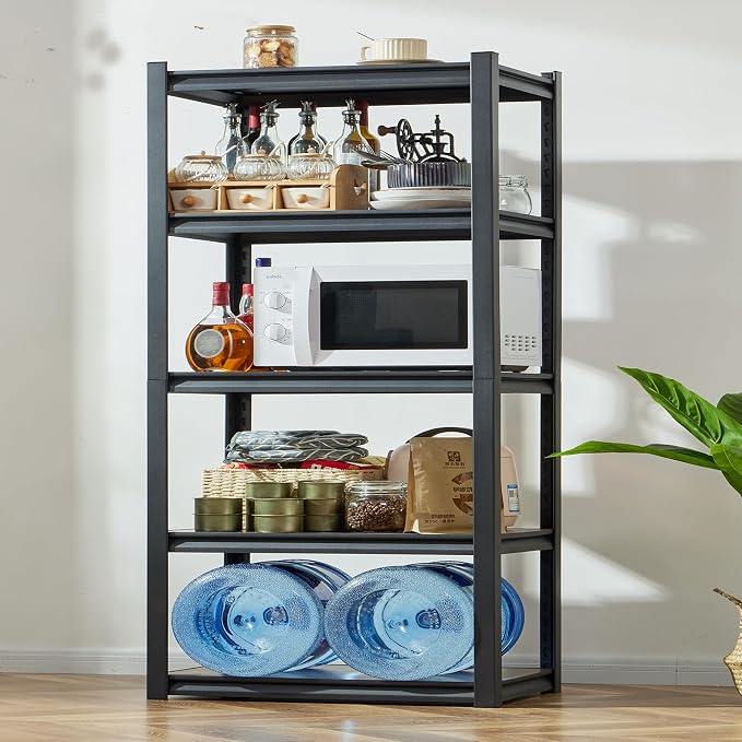 REIBII Storage Shelves 2500LBS Metal Shelving Adjustable Garage Shelving 5 Tier - Image 5