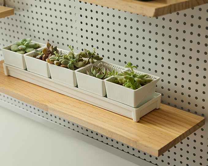 SEVENY 2 Pack Pegboard Shelf Wall Organizer, Pine Wooden Garage Tool Storage - Image 5