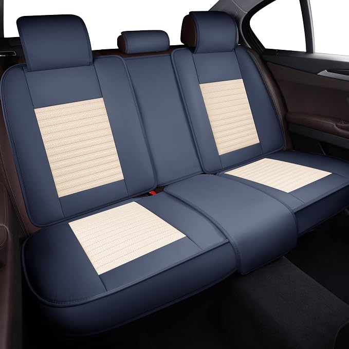 LINGVIDO Car Seat Covers, Breathable and Waterproof Faux Leather Automotive - Image 5