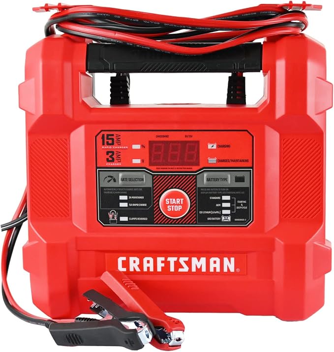 CRAFTSMAN Battery Charger and Maintainer, CMXCESM162, Fully Automatic, Battery - Image 2