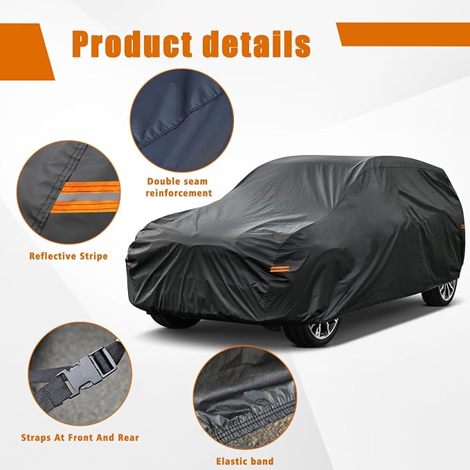 Kayme 7 Layers SUV Car Cover Custom Fit - Image 4