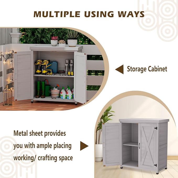 Outdoor Storage Shed Waterproof, Potting Shed - Image 6