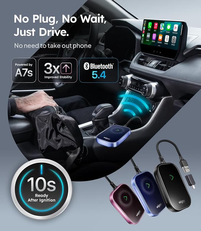 Wigoo 2025 Upgrade Wireless CarPlay Adapter - Image 2
