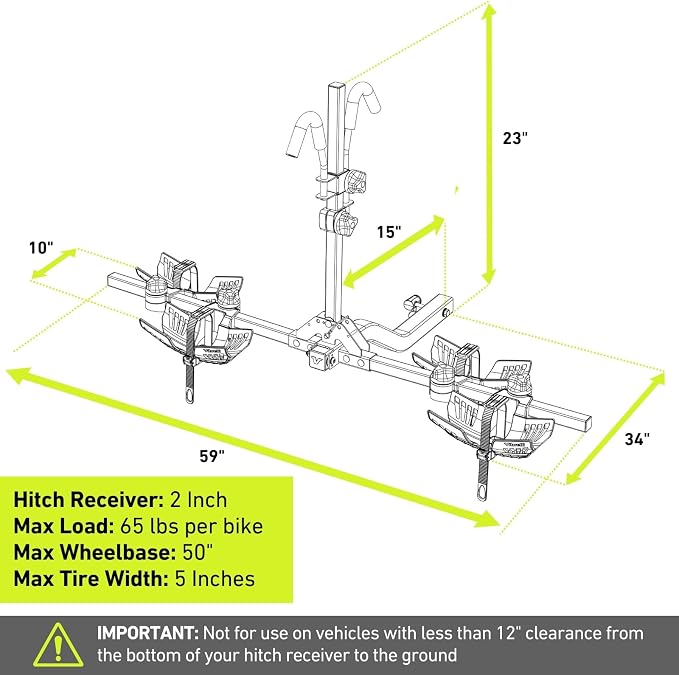 Vibrelli Electric Bike Hitch Rack - Image 8