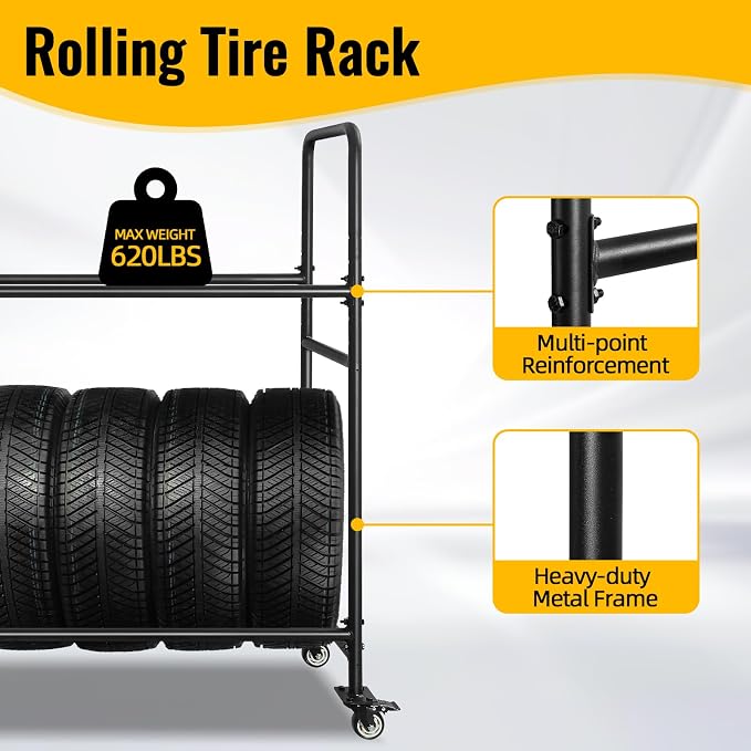 60" Tire Storage Rack - Image 4