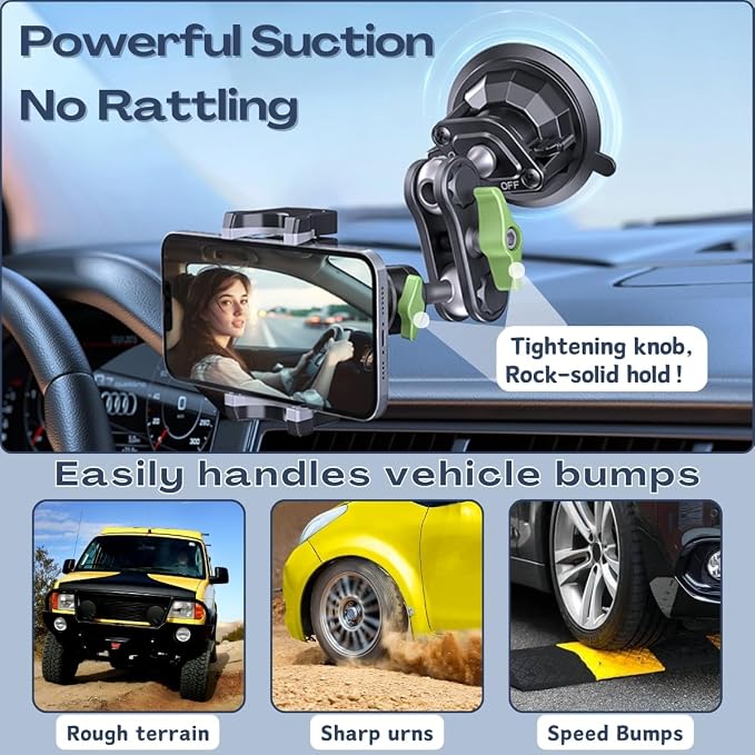 Suction Cup Phone Mount, Ultra-Stable Phone Holder - Image 2