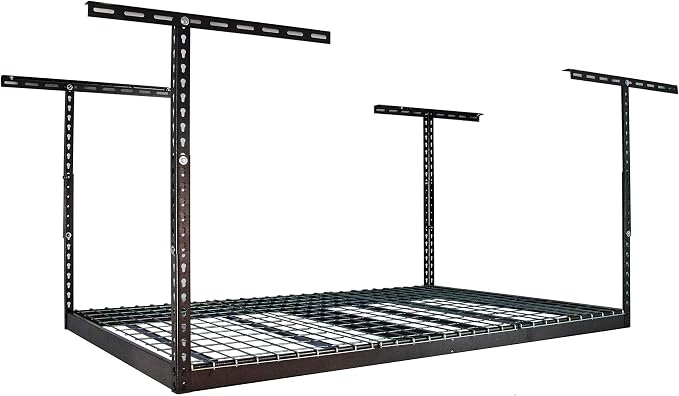 MonsterRax Overhead Garage Storage Racks 4x6, Ceiling Mounted Shelving by MonsterRAXStorageSolutions