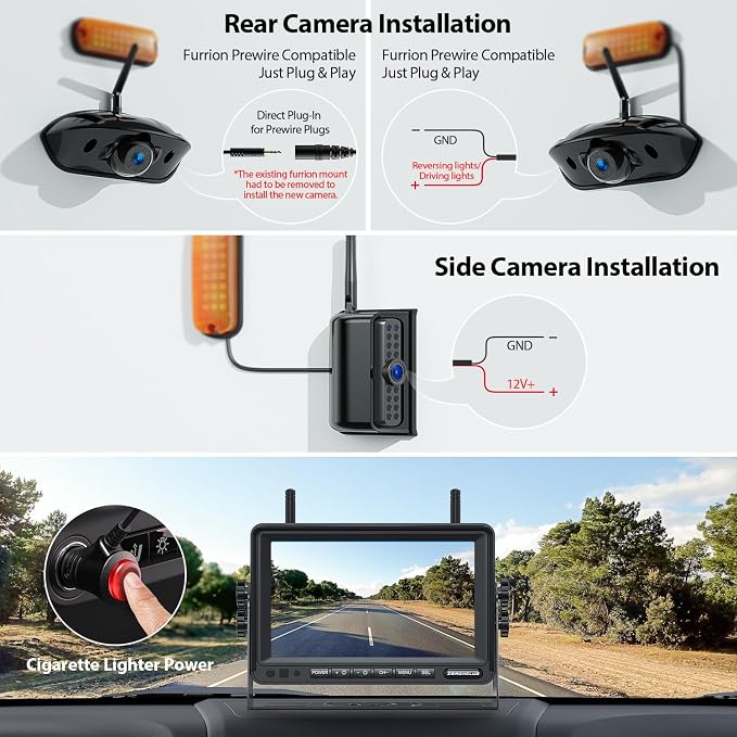 4 Cameras Wireless RV Backup System - Image 7