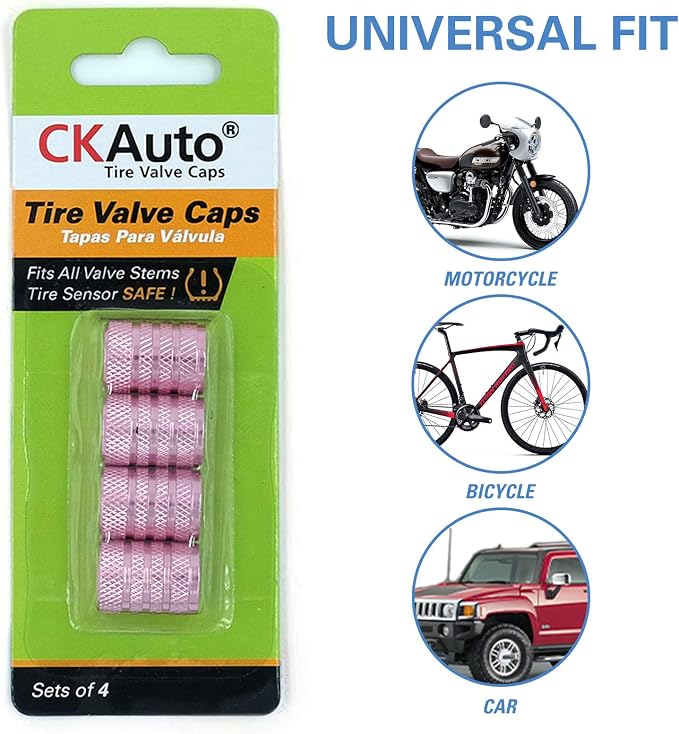 CKAuto Tire Valve Stem Caps, Anodized Aluminum Tire Valve Cap Set, Corrosion - Image 5